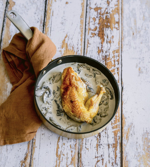 Les volailles découpées