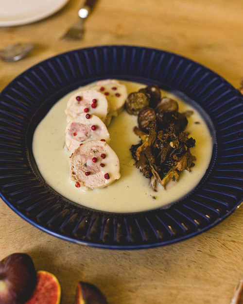 Dodine de chapon Fermier sauce vin jaune