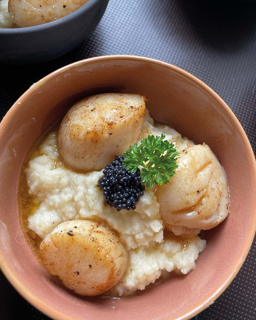 Noix de Saint-Jacques crème de céleri