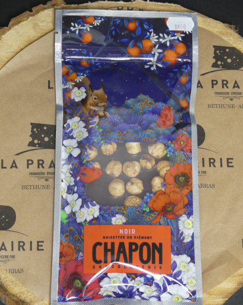 Chocolat Chapon noir aux noisettes du piémont 