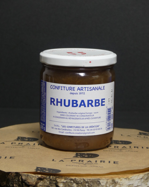 Confiture artisanale Rhubarbe 