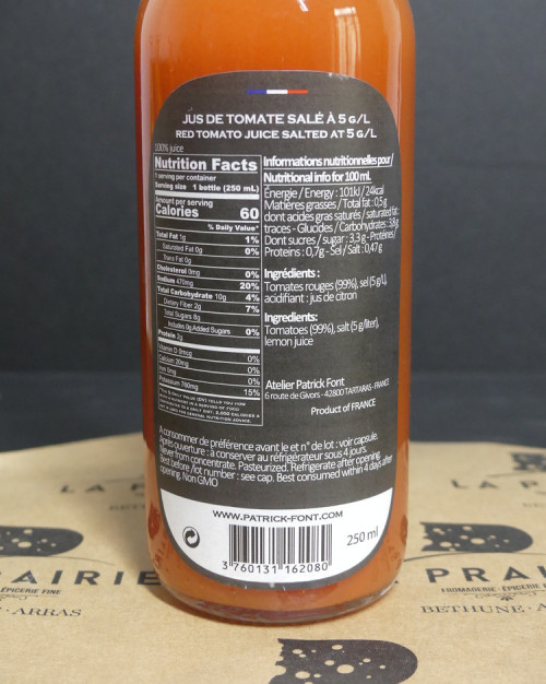 Patrick Font Jus de tomate 250 ml 